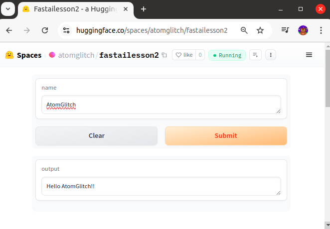 App input