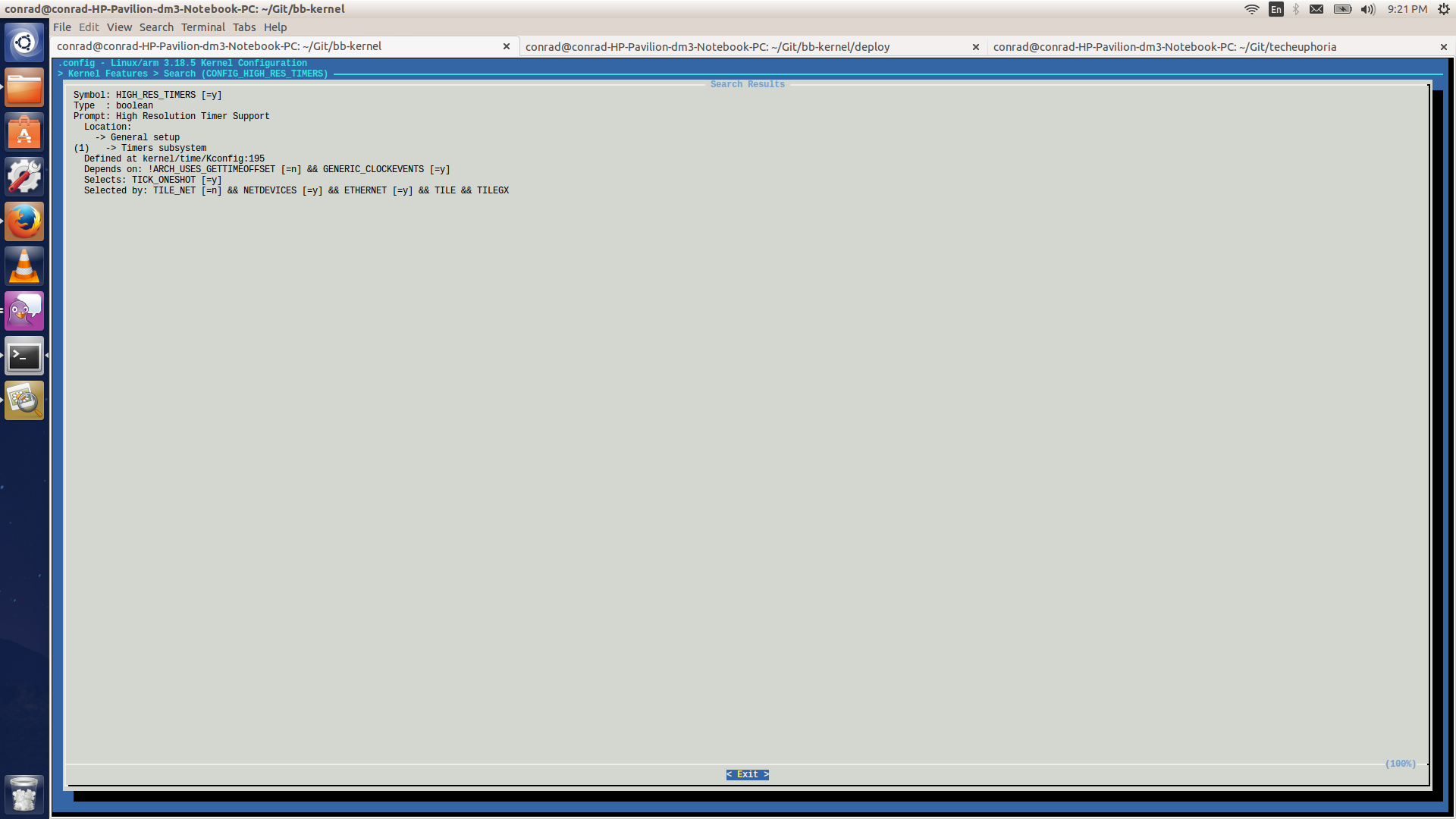 Search results for CONFIG\_HIGH\_RES\_TIMERS. It is located at → General setup → Timers subsystem